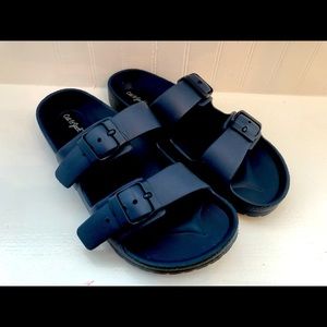Cat & Jack Navy Birkenstock style sandals, Size 3